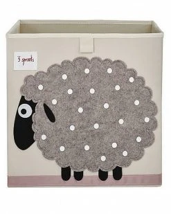 3 Sprouts Aufbewahrungsbox Faltbar Schaf, 33 X 33 X 33 Cm
