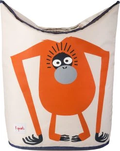 3 Sprouts Wäschekorb Orang-Utan, 59 X 48 Cm