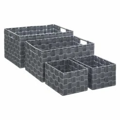 5five Simply Smart Aufbewahrungsbehälter 4er-Set In Grau