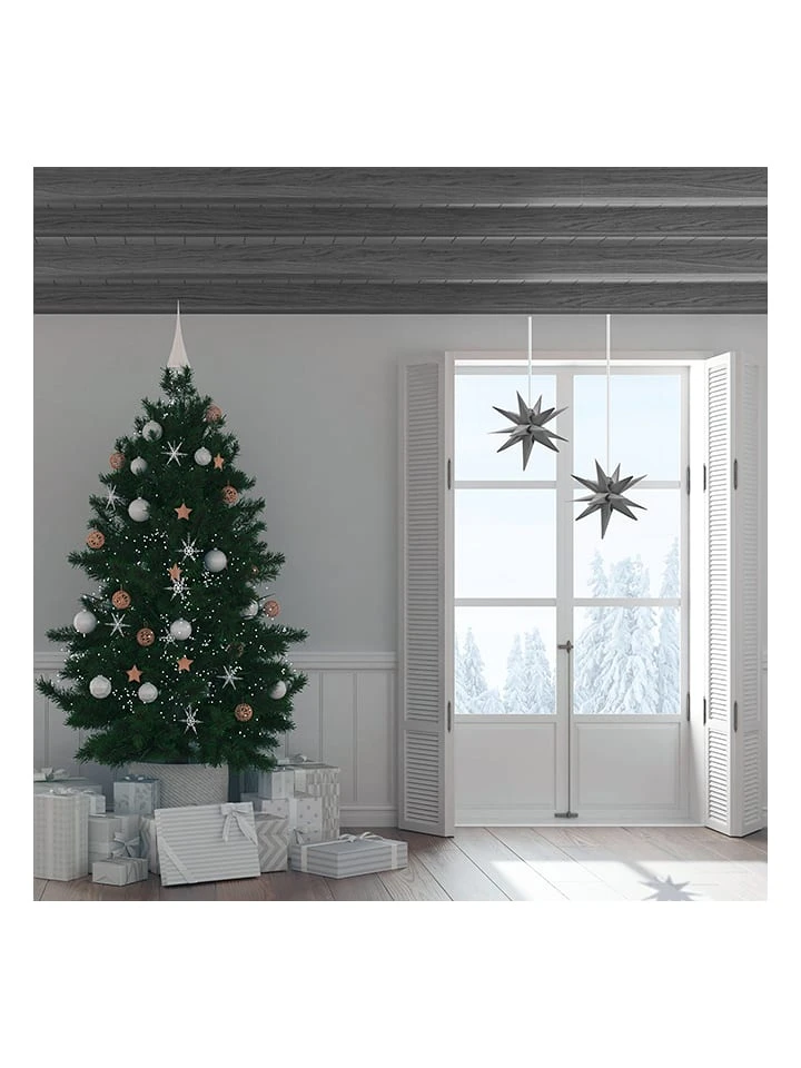 AMARE 2er-Set: LED-Dekoleuchten In Grau/ Gelb - Ø 27 Cm – Bild 3