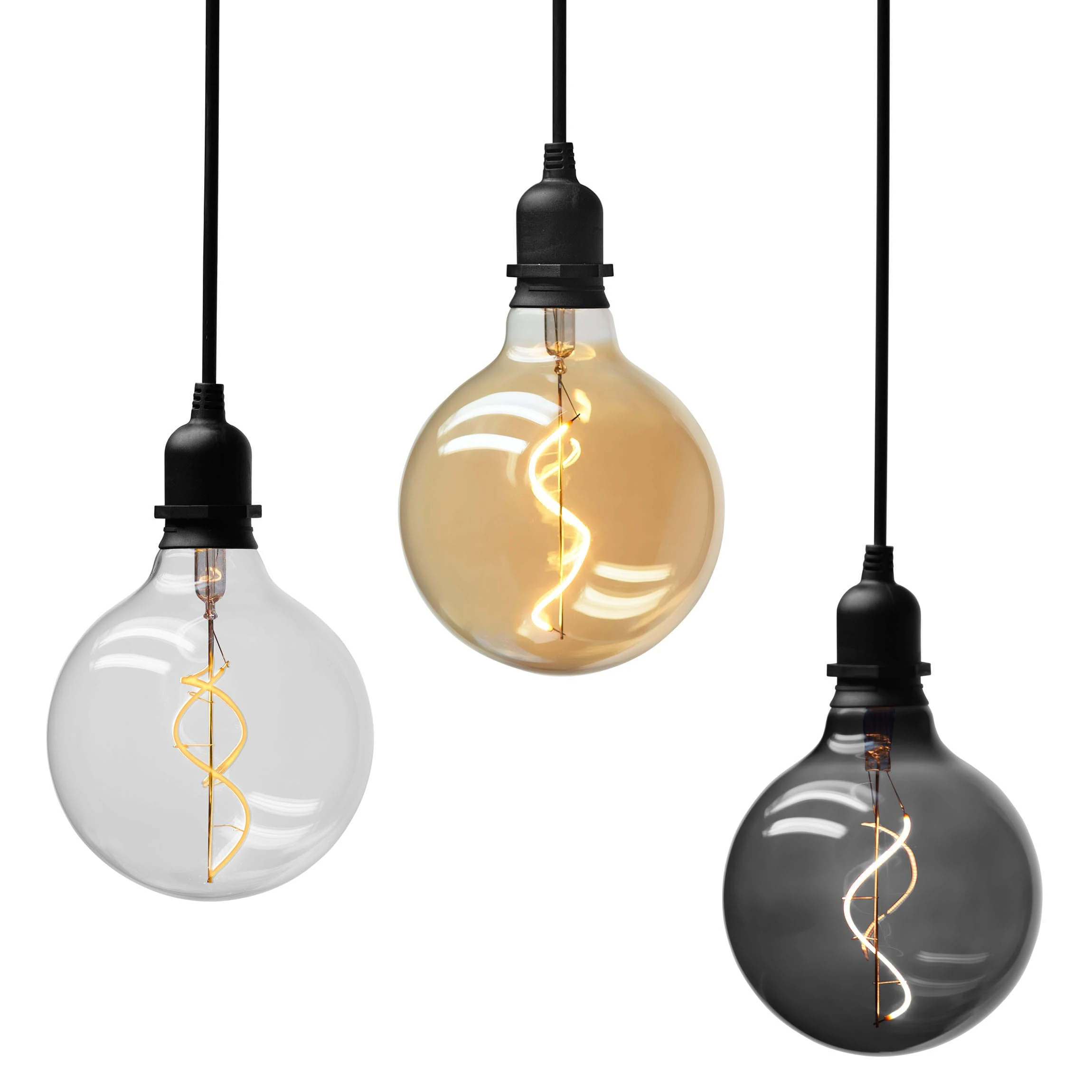 AMARE 3er Set Designleuchte Glow Batteriebetrieben KENNZEICHNUNG NICHT ERFORDERLICH In Smoky, Klar, Gold – Bild 3