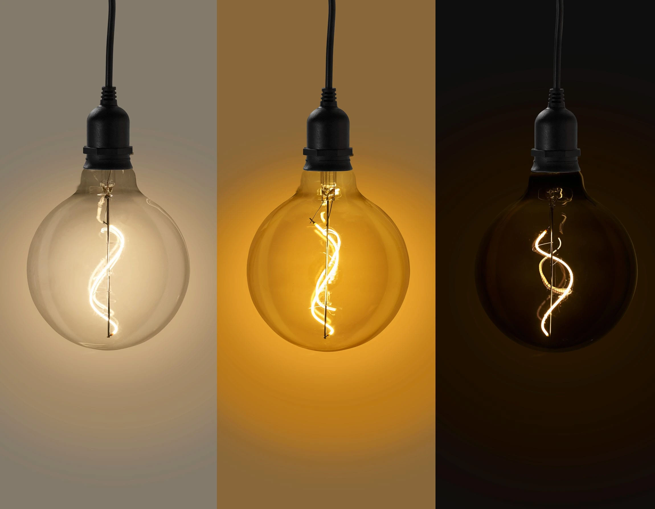 AMARE 3er Set Designleuchte Glow Batteriebetrieben KENNZEICHNUNG NICHT ERFORDERLICH In Smoky, Klar, Gold – Bild 6