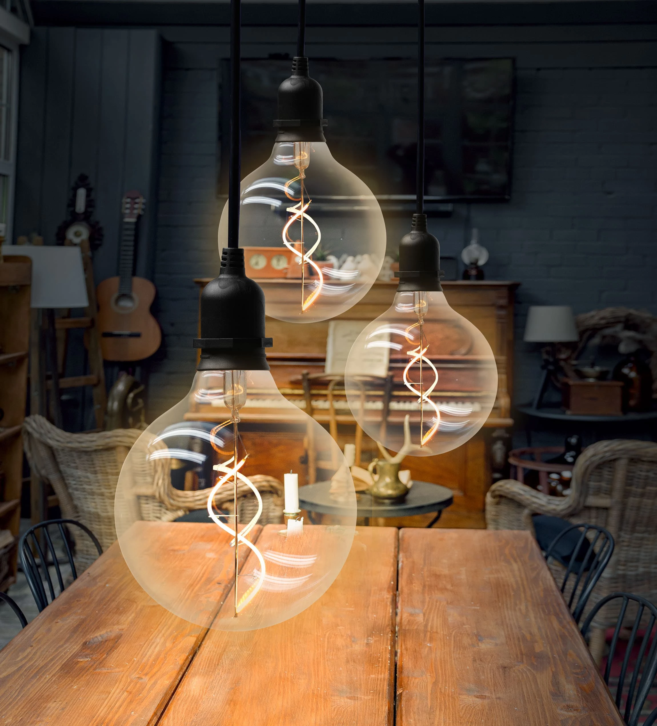 AMARE 3er Set Designleuchte Glow Mit Netzstecker G In Klar – Bild 3