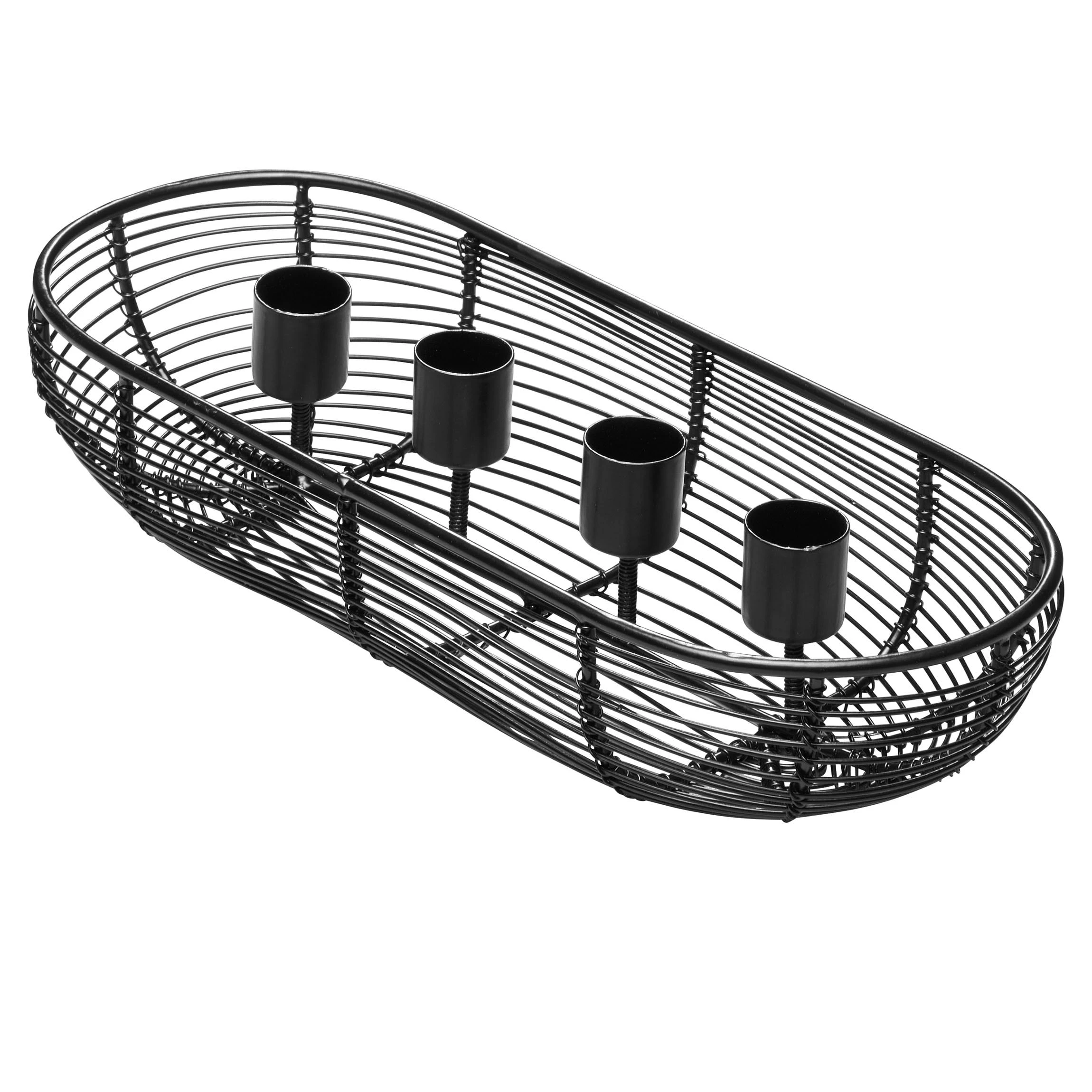 AMARE Draht Kandelaber Für 4 Kerzen In Schwarz – Bild 2