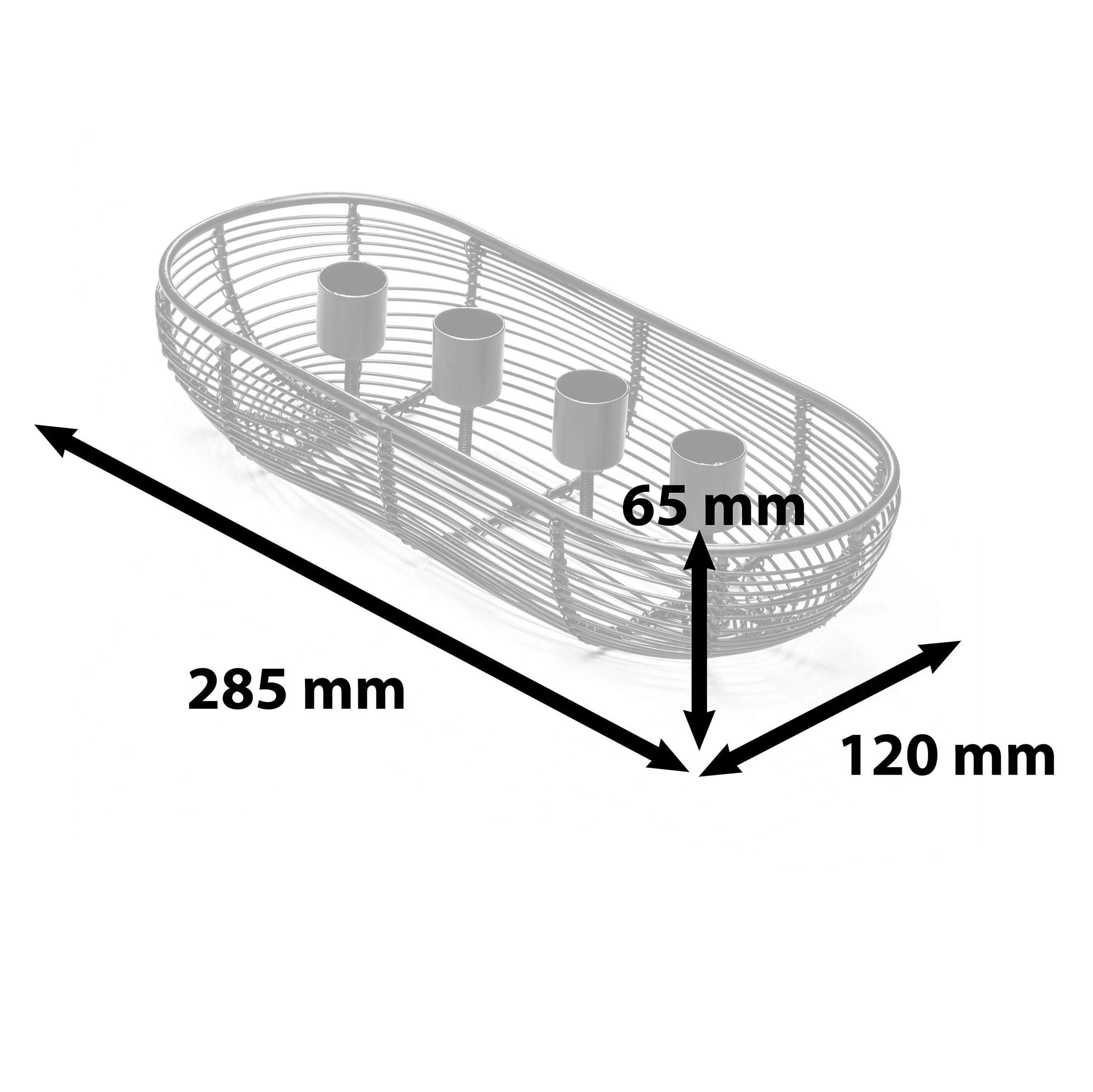 AMARE Draht Kandelaber Für 4 Kerzen In Schwarz – Bild 8