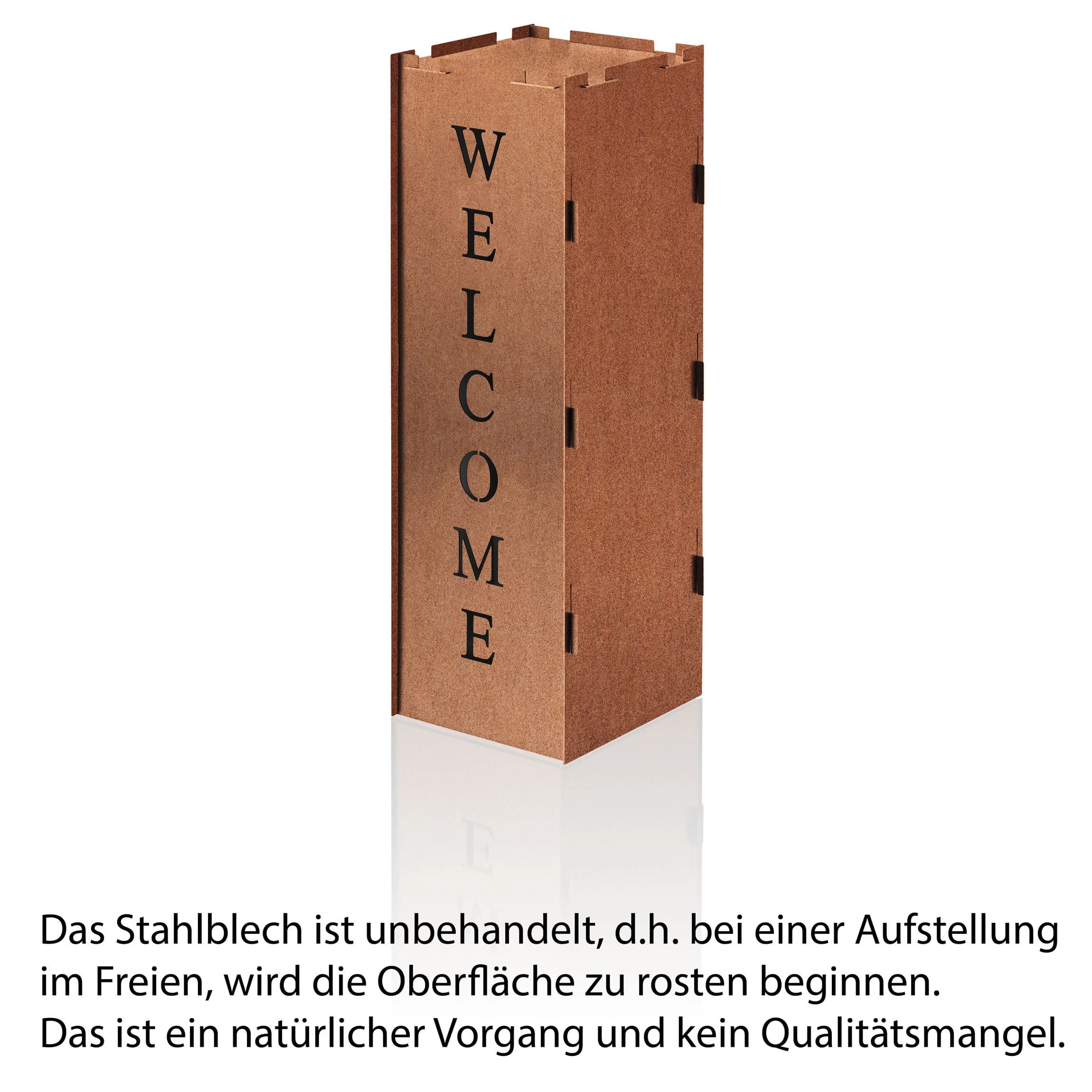 AMARE Garten Windlicht Und Podest Im Welcome Design In Silber – Bild 4