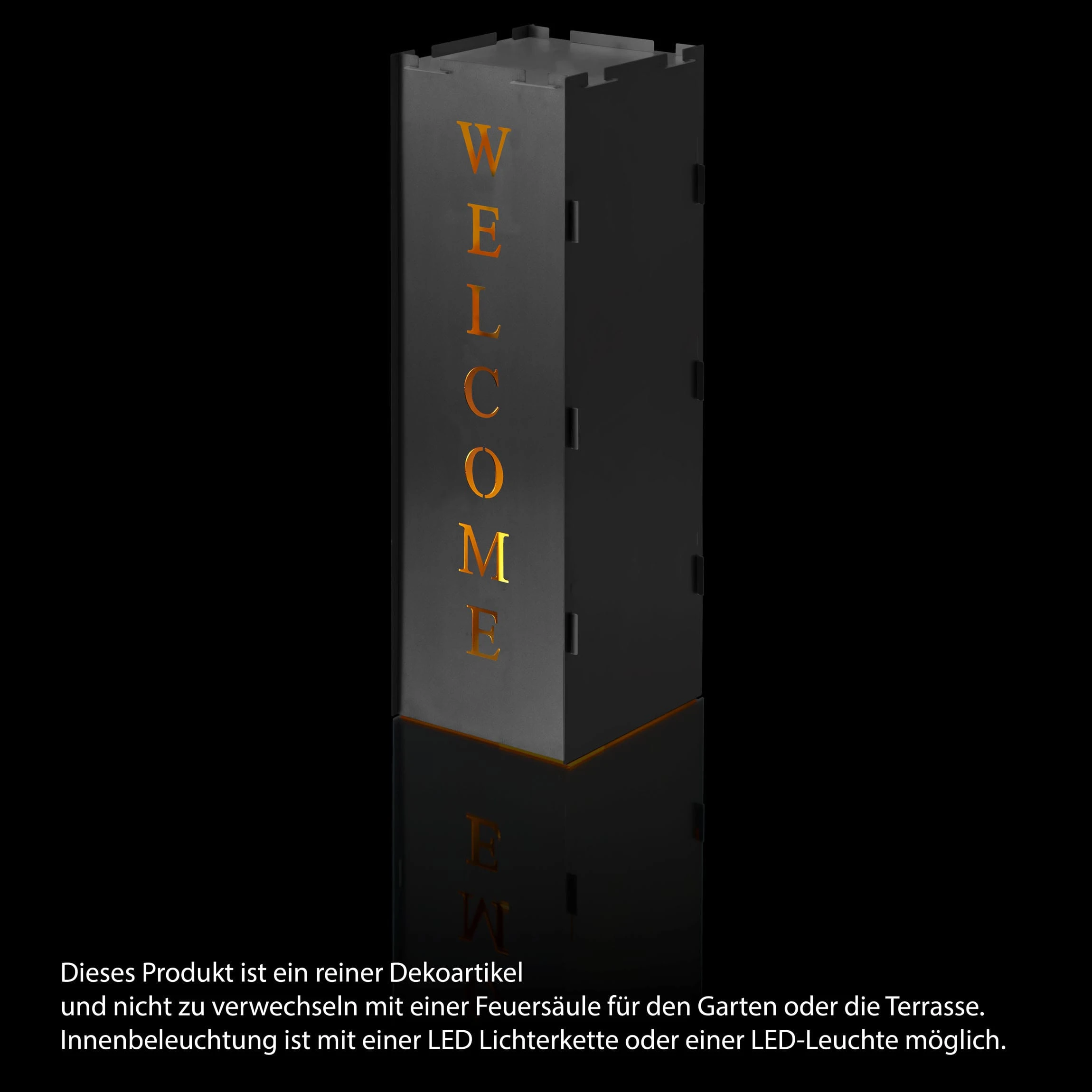 AMARE Garten Windlicht Und Podest Im Welcome Design In Silber – Bild 7