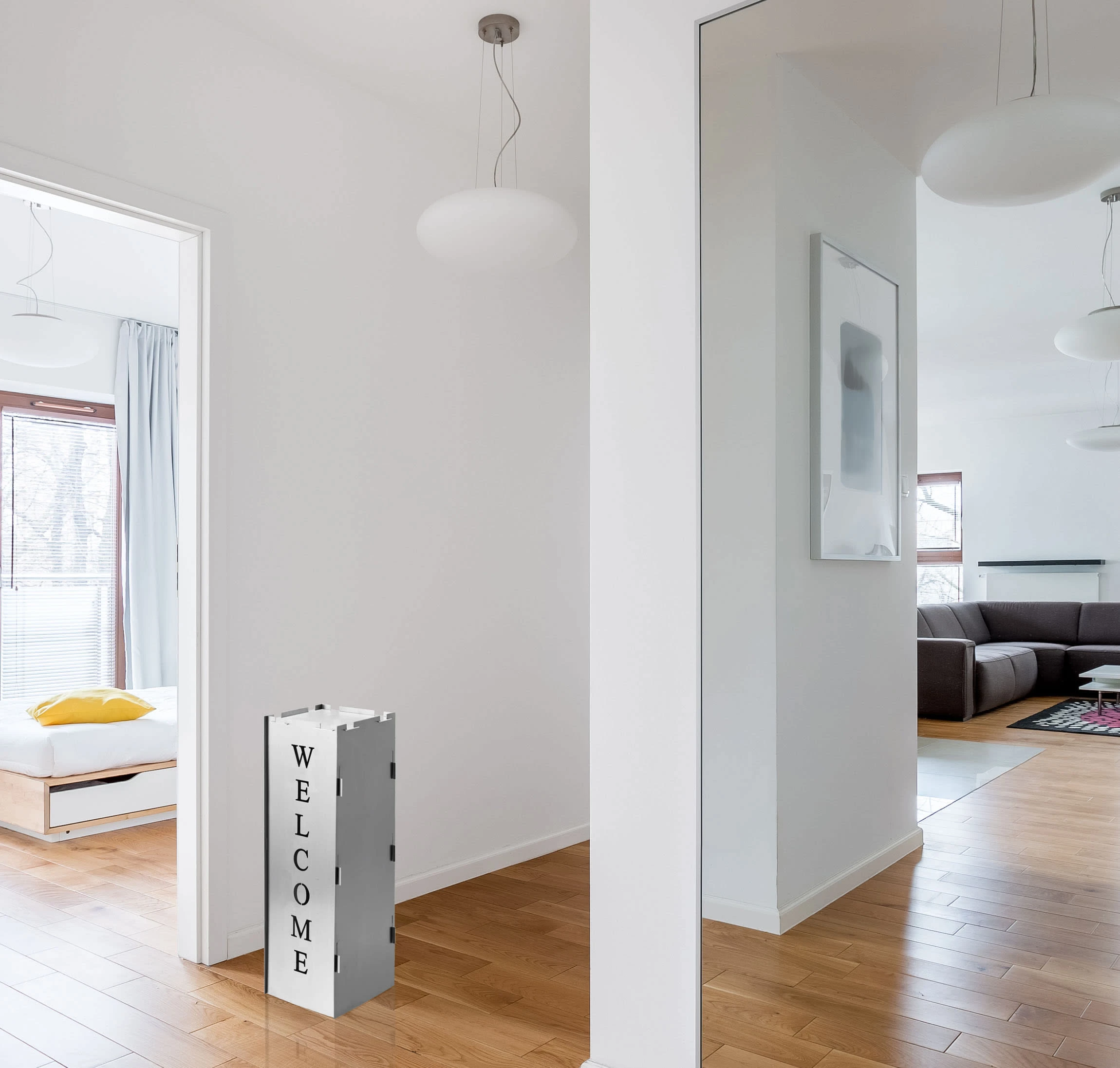 AMARE Garten Windlicht Und Podest Im Welcome Design In Silber – Bild 8