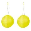 AMARE LED Lampion 2er-Set Solar Lampenkette SOLARBETRIEBEN In Gelb