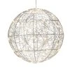 AMARE LED-Metalldrahtkugel Ø 30 Cm G In Silber
