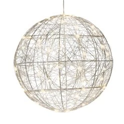 AMARE LED-Metalldrahtkugel Ø 30 Cm G In Silber