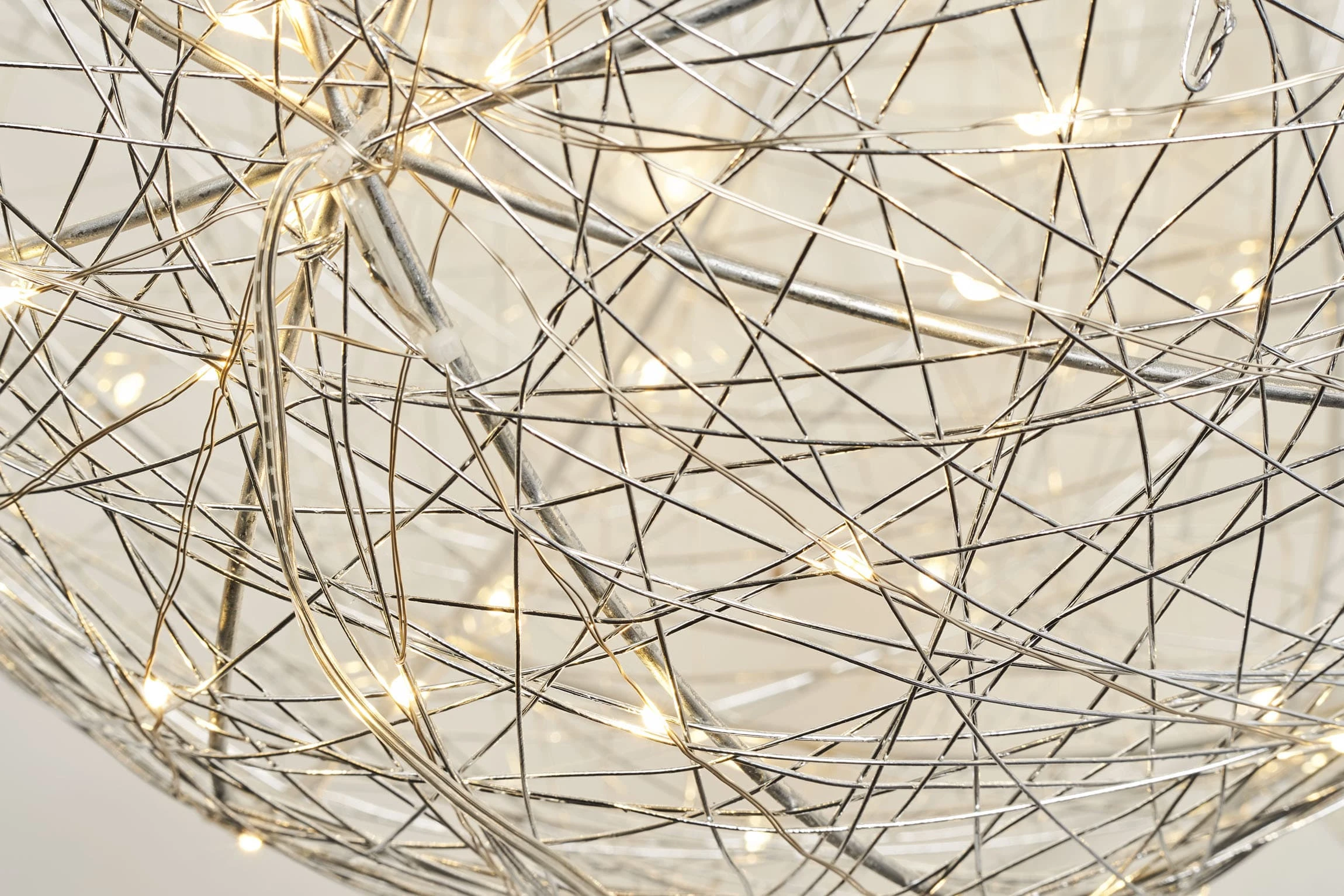 AMARE LED-Metalldrahtkugel Ø 30 Cm G In Silber – Bild 6