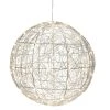 AMARE LED-Metalldrahtkugel Ø 40 Cm EEK G In Silber
