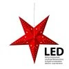 AMARE LED-Papierstern In Rot - (B)45 X (H)45 Cm