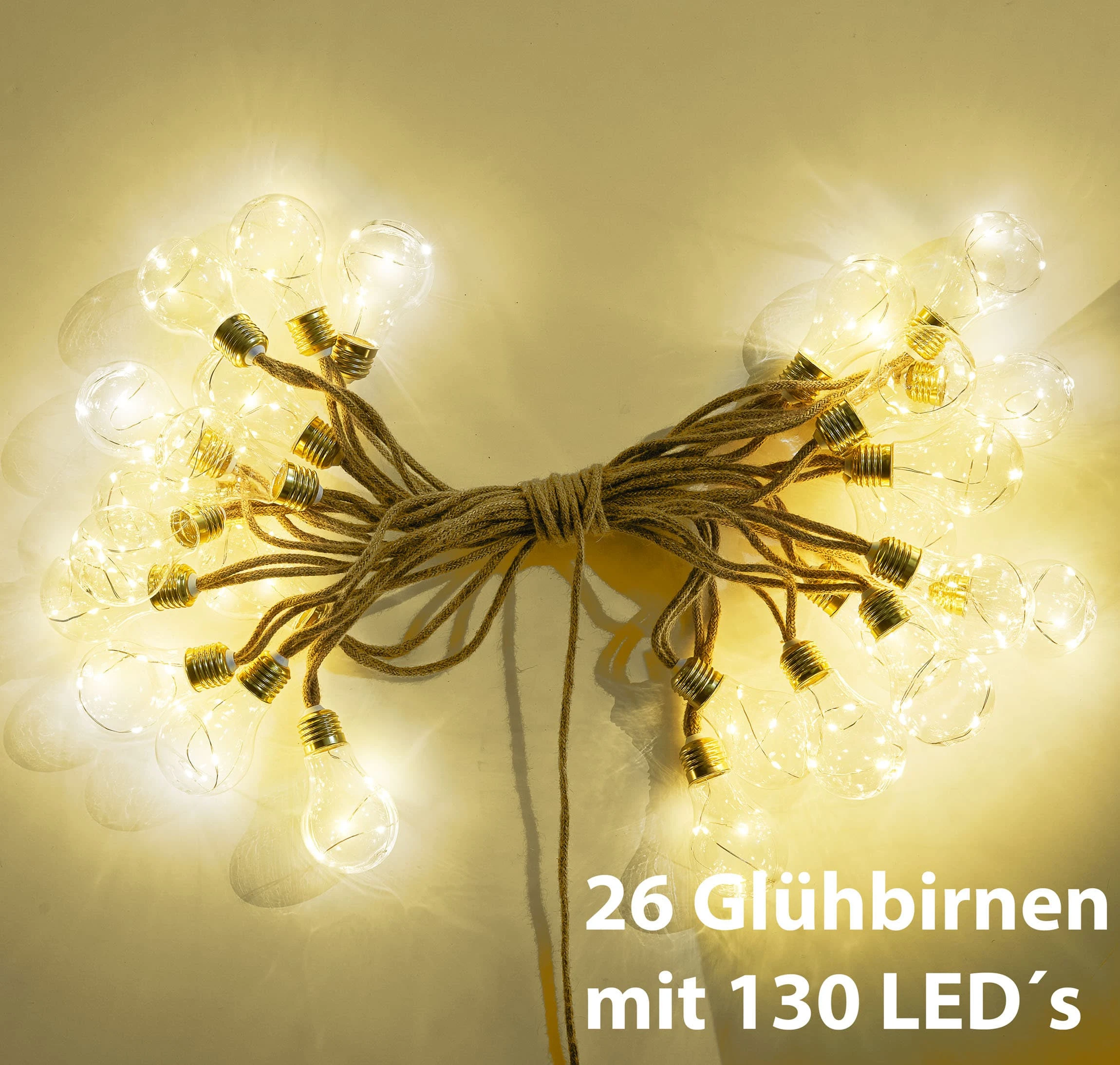 AMARE Retro Lampen Globe EEK G In Warmweiß – Bild 3