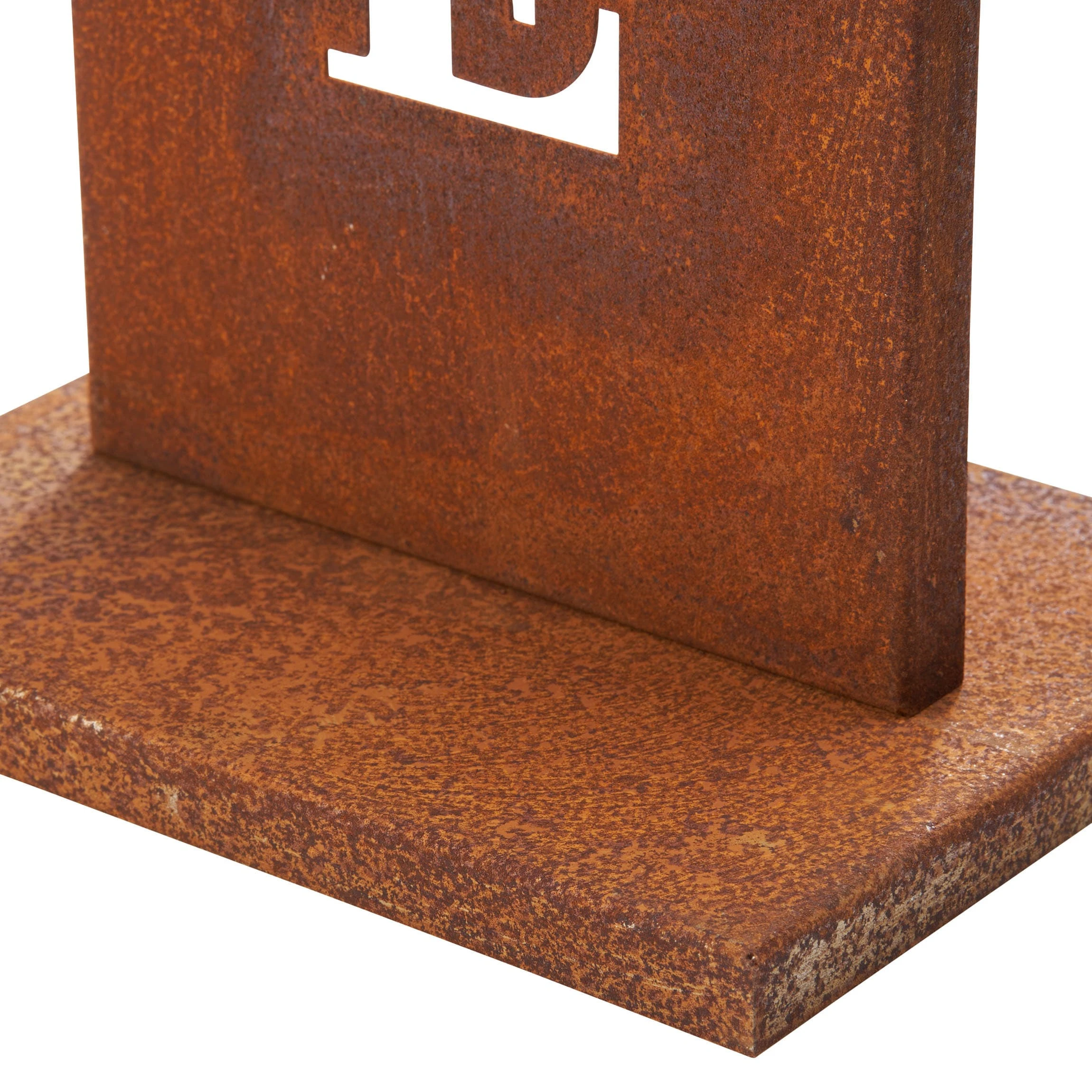 AMARE Stahl Standschild Welcome In Rost – Bild 6