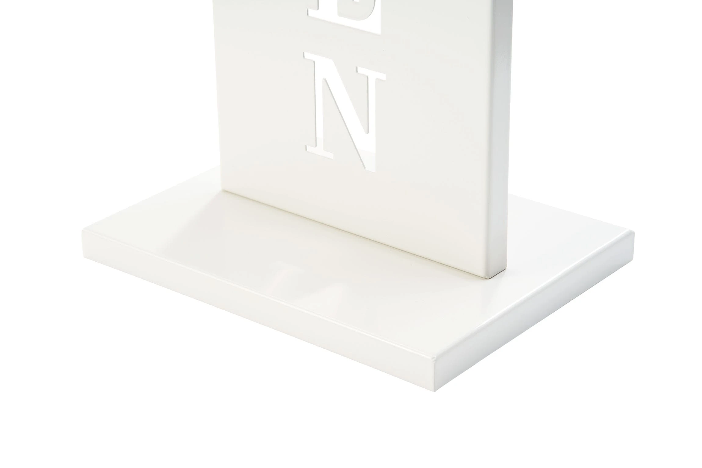 AMARE Stahl Standschild Willkommen In Weiß – Bild 6