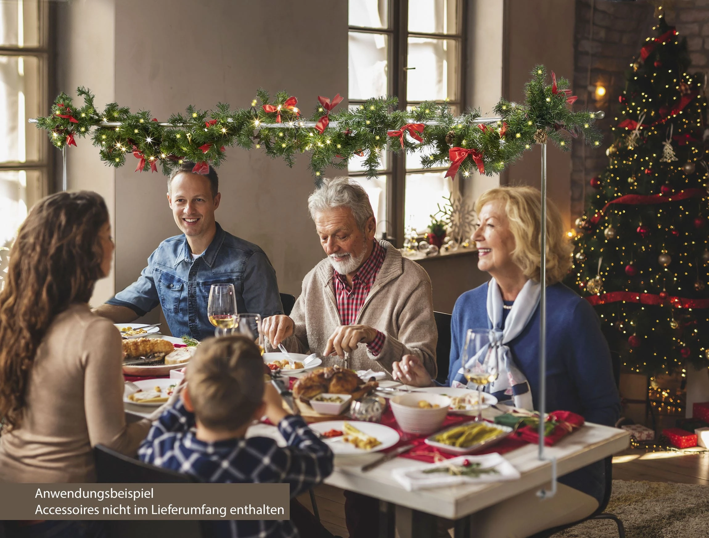 AMARE Tischdekostange Mit Klemme In Silber – Bild 8