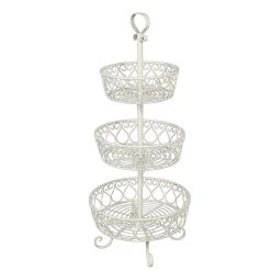 Ambiente Haus Obst/Blumen Etagere In Antikweiß - (H) 80 Cm
