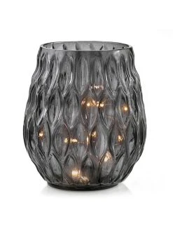 Amelia Home LED-Windlicht In Schwarz - Ø 11 Cm