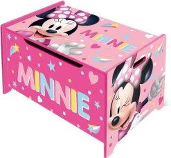 ARDITEX Aufbewahrungsbox Minnie Mouse, Holz, 62x40x37 Cm