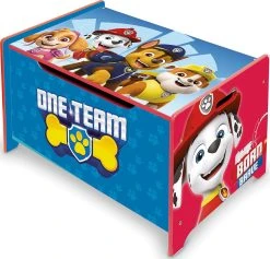 ARDITEX Spielzeugtruhe Aus Holz, Paw Patrol