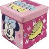 ARDITEX Stoffsitz Mit Aufbewahrungsmöglichkeit, Minnie Mouse, 30 X 30 X 30 Cm