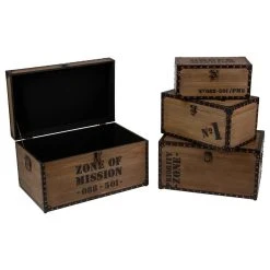 Atmosphera Créateur D'intérieur Aufbewahrungskoffer In Braun