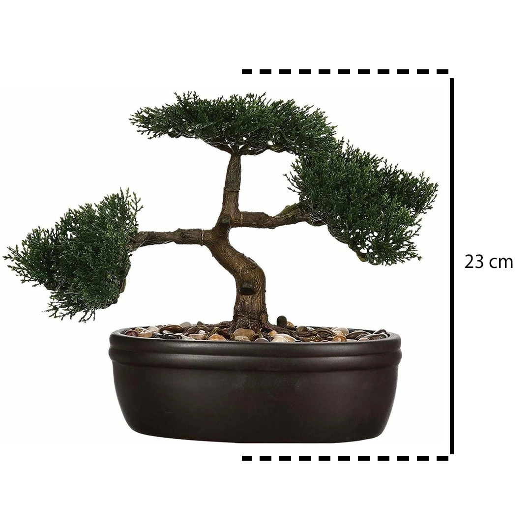Atmosphera Créateur D'intérieur Bonsai Kunstpflanze In Schwarz – Bild 4