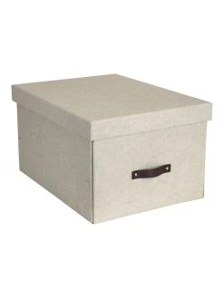 BigsoBox Aufbewahrungsbox "Tora" In Beige - (B)38 X (H)28,5 X (T)50,5 Cm