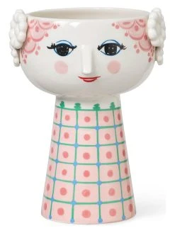 Bjørn Wiinblad Vase "Eva" In Bunt - (H)18,5 X Ø 13,5 Cm