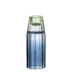 Bloomingville Kerzenhalter / Vase Glas Blau 12,5 Cm