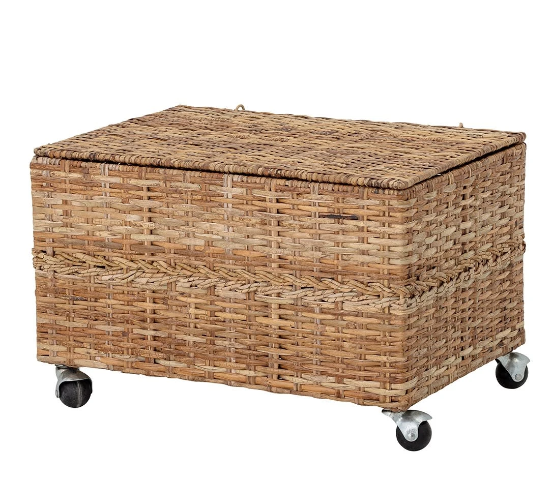 Bloomingville Korb Mit Deckel Und Rollen 56 Cm