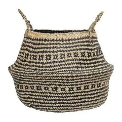 Bloomingville Korb Schwarz/natur 40 Cm