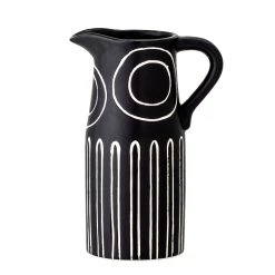 Bloomingville Vase TROY Schwarz 17 Cm