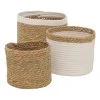 Boltze 3er-Set: Aufbewahrungskörbe "Alisia" In Natur/ Weiß