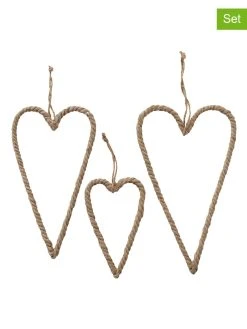 Boltze 3er-Set: Dekoanhänger "Josali" In Hellbraun