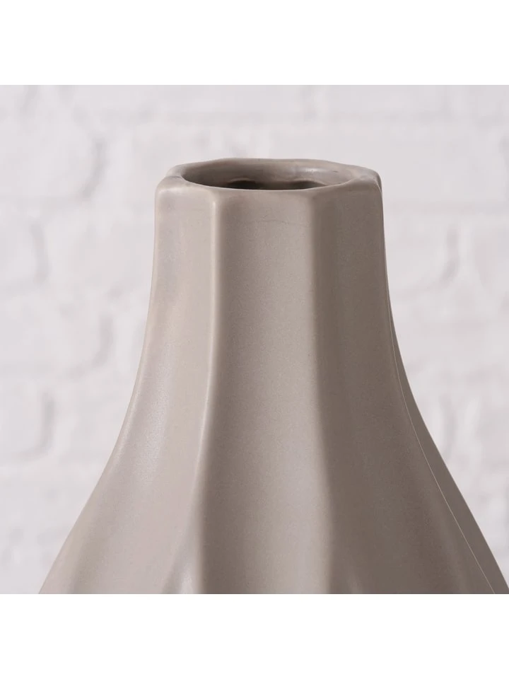 Boltze Vase "Avantika" In Hellbraun - (H)30 X Ø 16 Cm – Bild 2