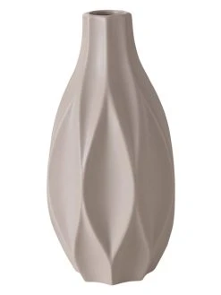 Boltze Vase "Avantika" In Hellbraun - (H)30 X Ø 16 Cm