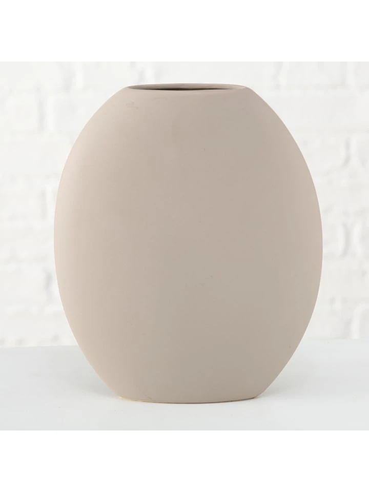 Boltze Vase "Matteo" In Grau - (H)31 Cm
