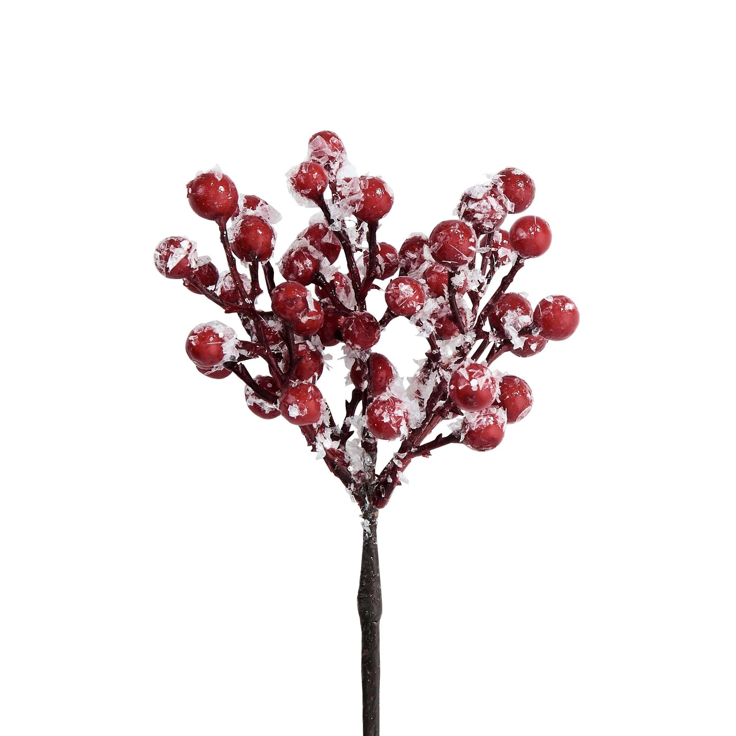 Butlers 6x Beerenzweig Gefrostet Länge 19cm FLORISTA In Rot – Bild 2
