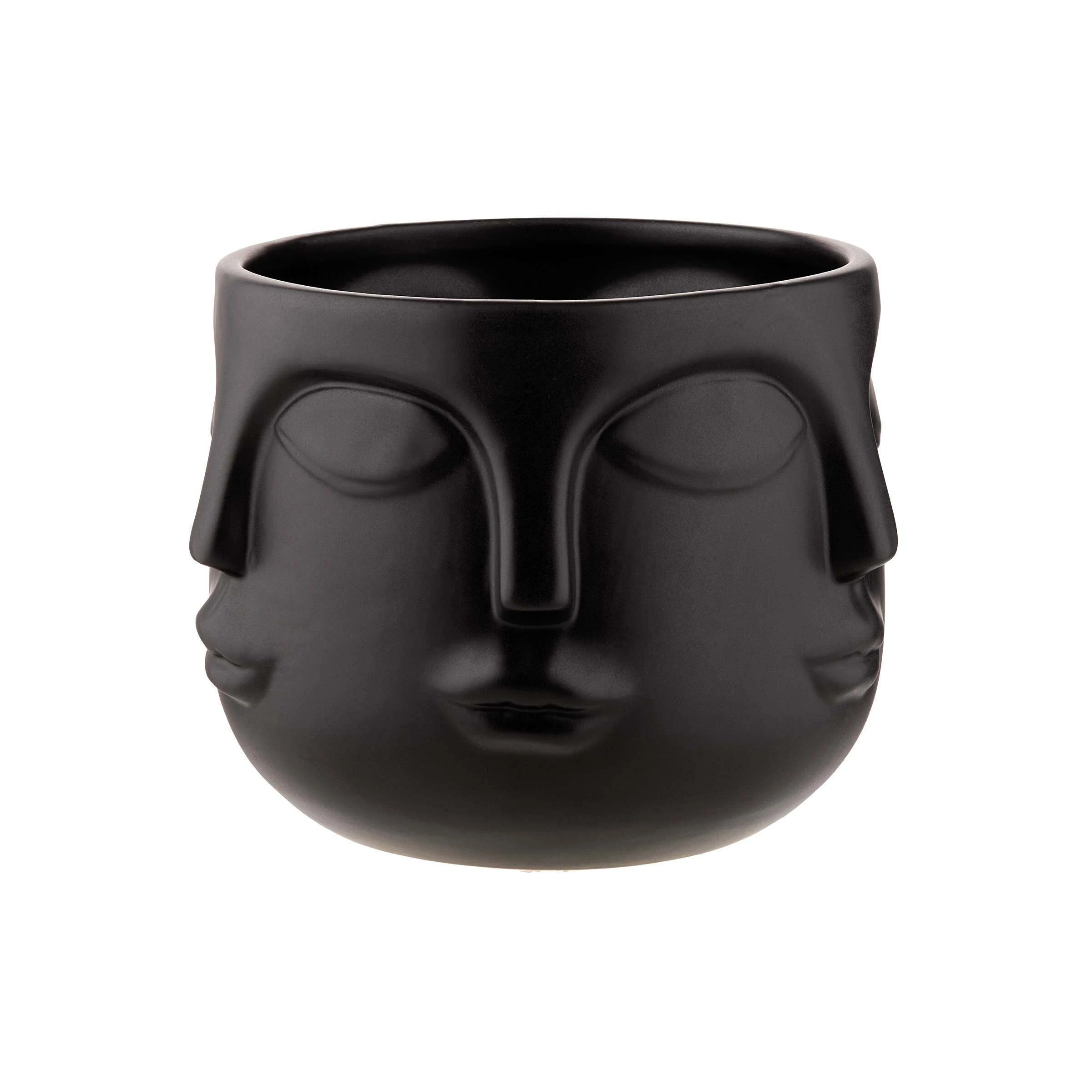 Butlers Blumentopf Gesichter Ø13cm ARTIST In Schwarz