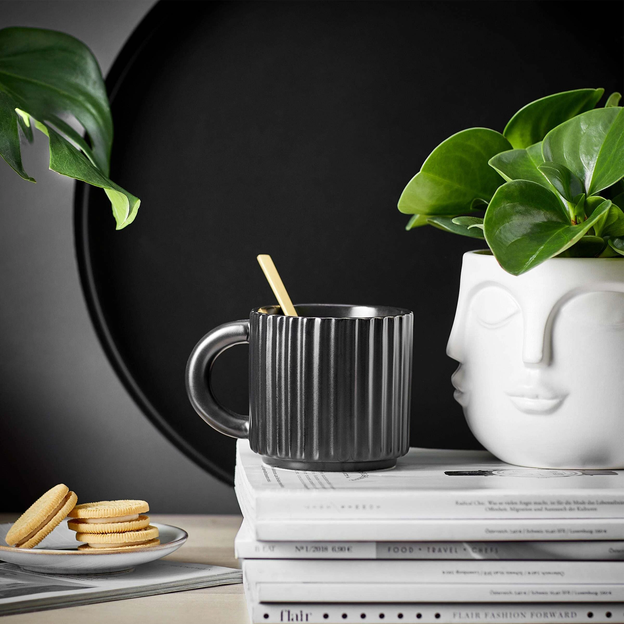 Butlers Blumentopf Gesichter Ø13cm ARTIST In Weiß – Bild 4