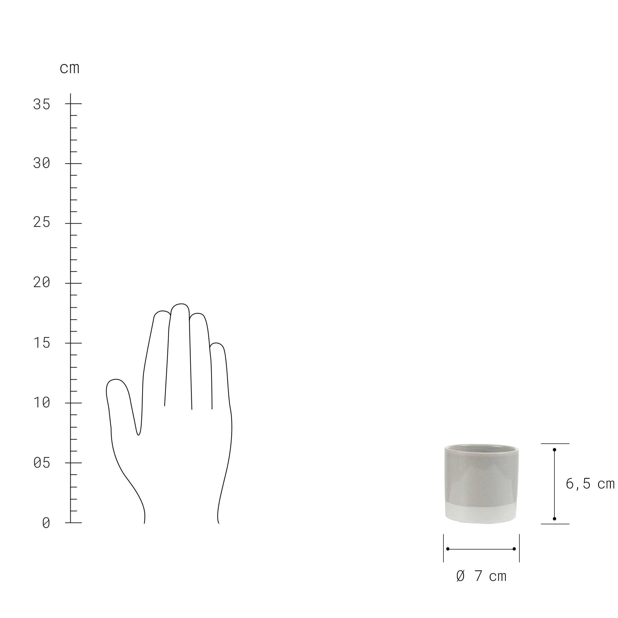 Butlers Blumentopf Ø 7 Cm EARLY SPRING In Grau – Bild 3