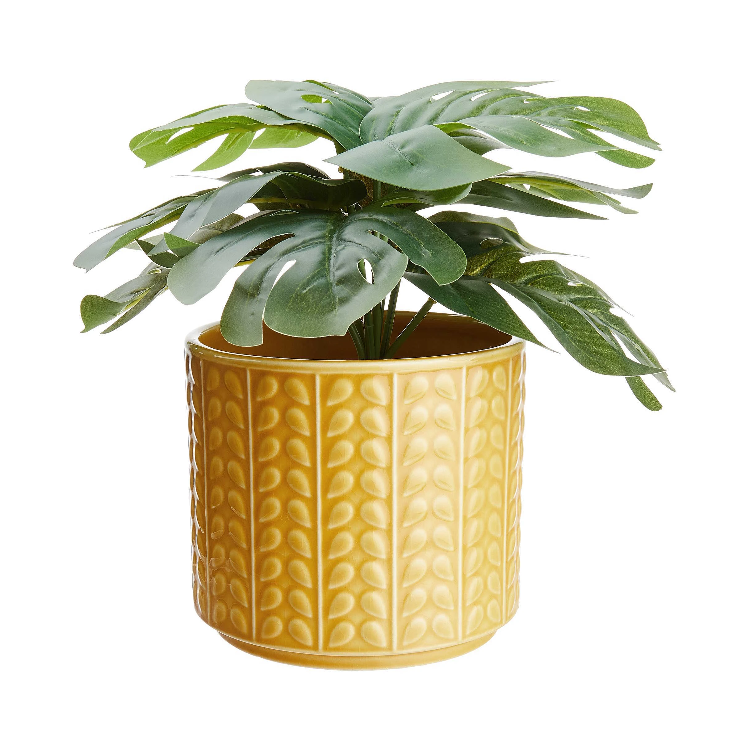 Butlers Blumentopf Ø14cm LITTLE LEAF In Gelb – Bild 2