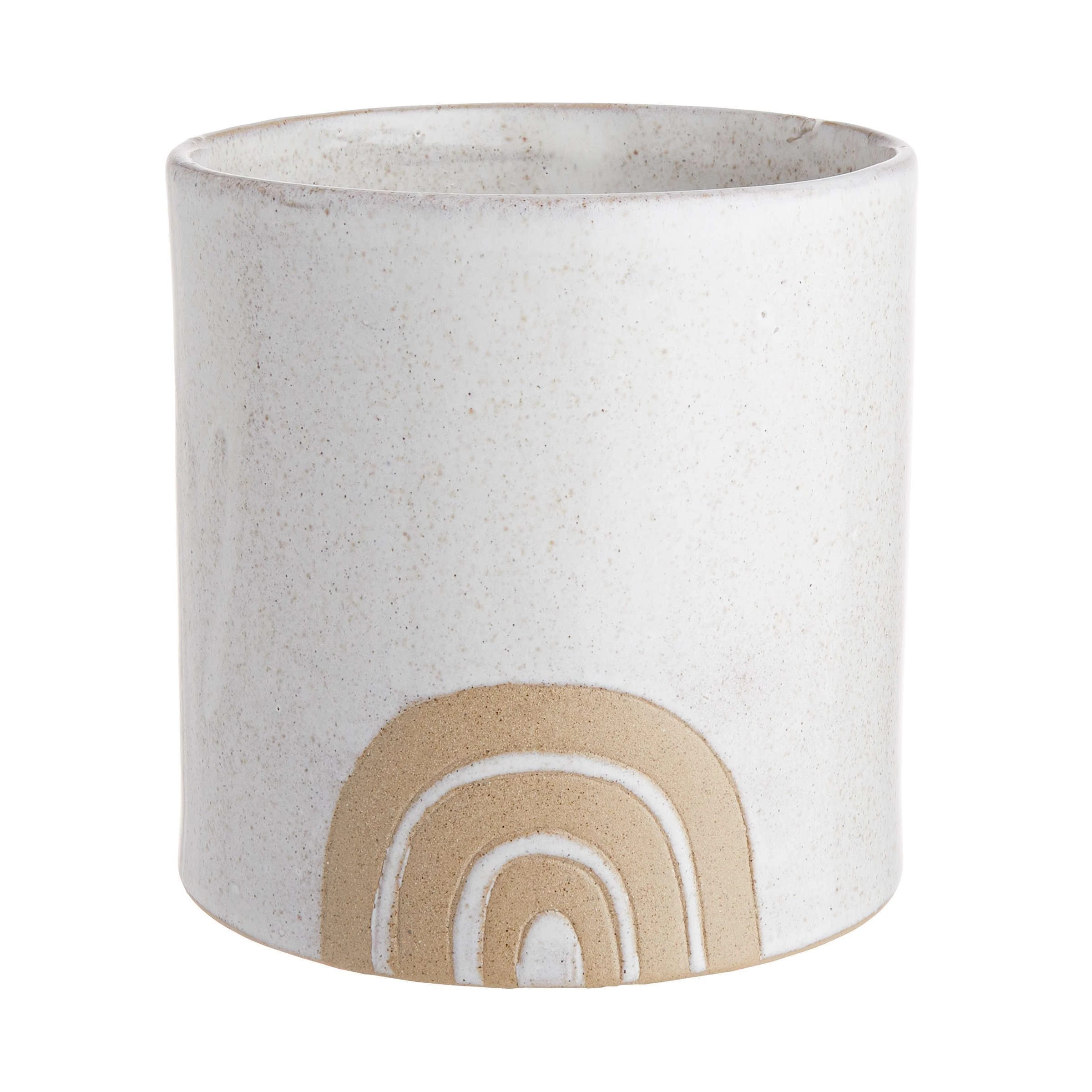 Butlers Blumentopf Ø15cm OVER THE RAINBOW In Weiß-Beige