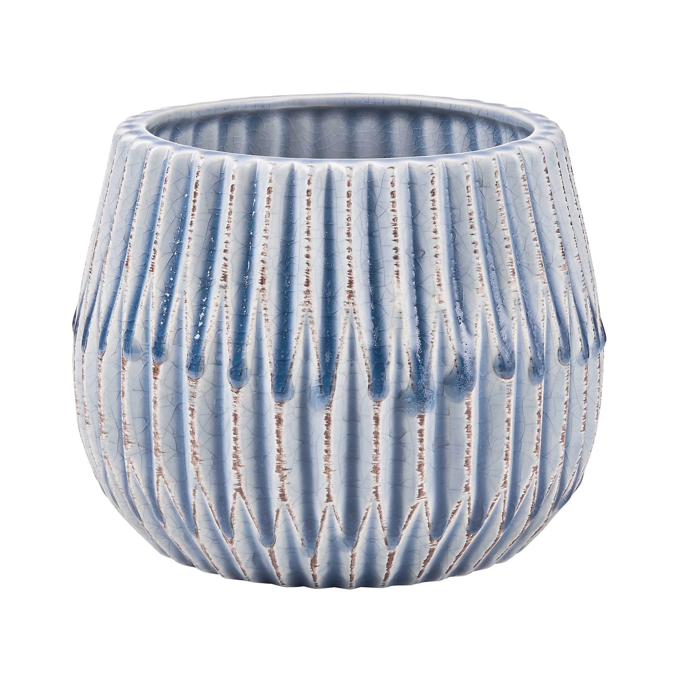 Butlers Blumentopf Rauten Ø 13 Cm PATTERSON In Pastellblau