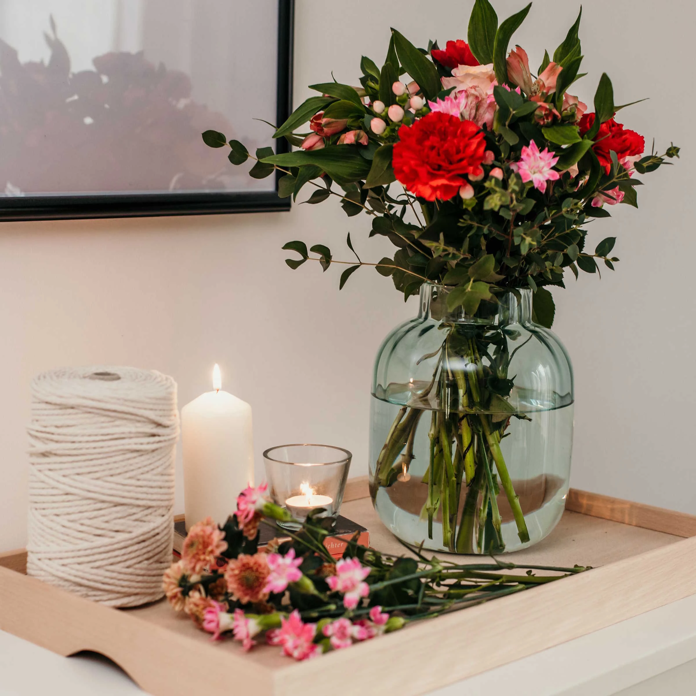 Butlers Glasvase Streifenstruktur BETTY In Hellgrün – Bild 3