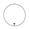 Butlers Hängedeko-Ring Für Stabkerze Ø50cm LUNA In Schwarz