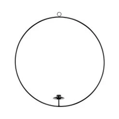 Butlers Hängedeko-Ring Für Stabkerze Ø50cm LUNA In Schwarz